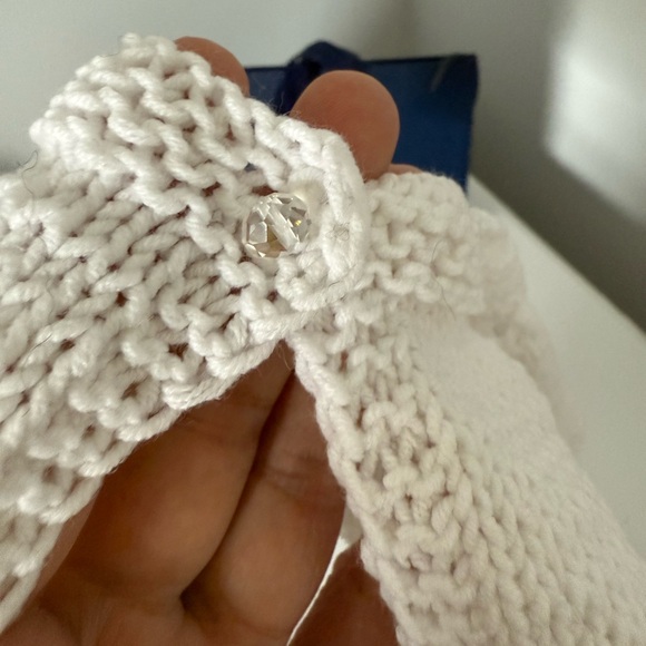 White Knitted Babygirl collar - Picture 2 of 2